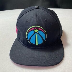 Washington Wizards NBA‎ Pro Standard Logo Snapback Hat One Size Fits All Black